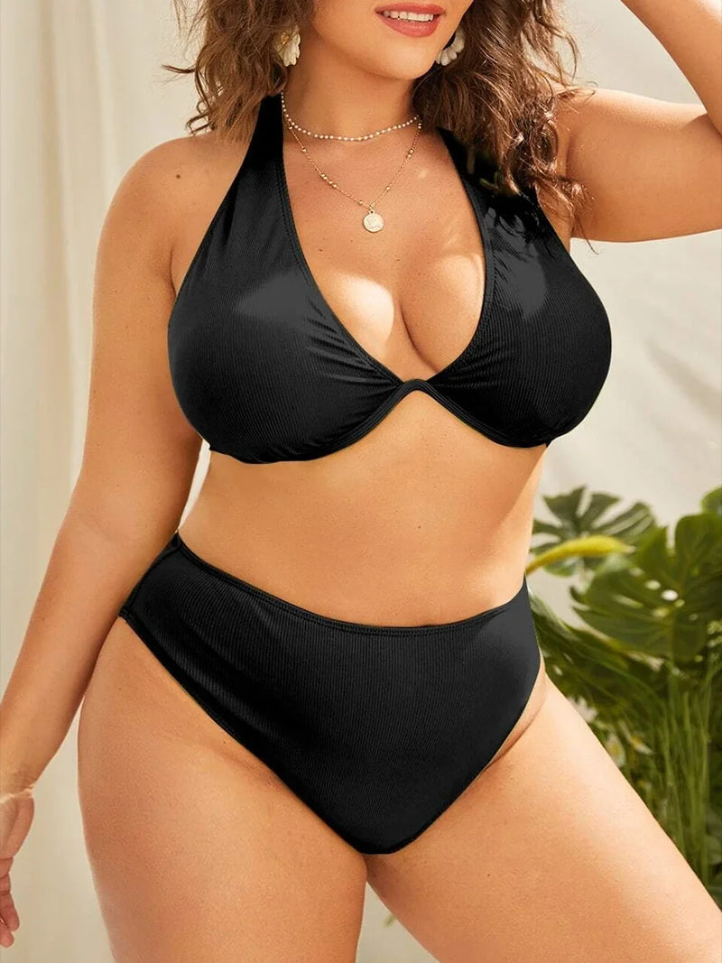 Sammy Jackson™ Crystal Plus-Size Bikini | Comfortabel & Stijlvol