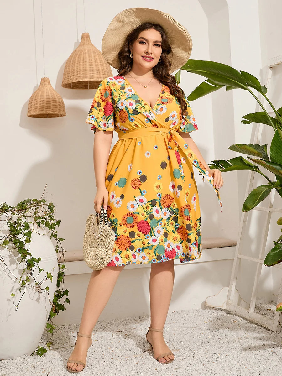 Sammy Jackson™ Sally Midi Dress | Cheerful & Trendy