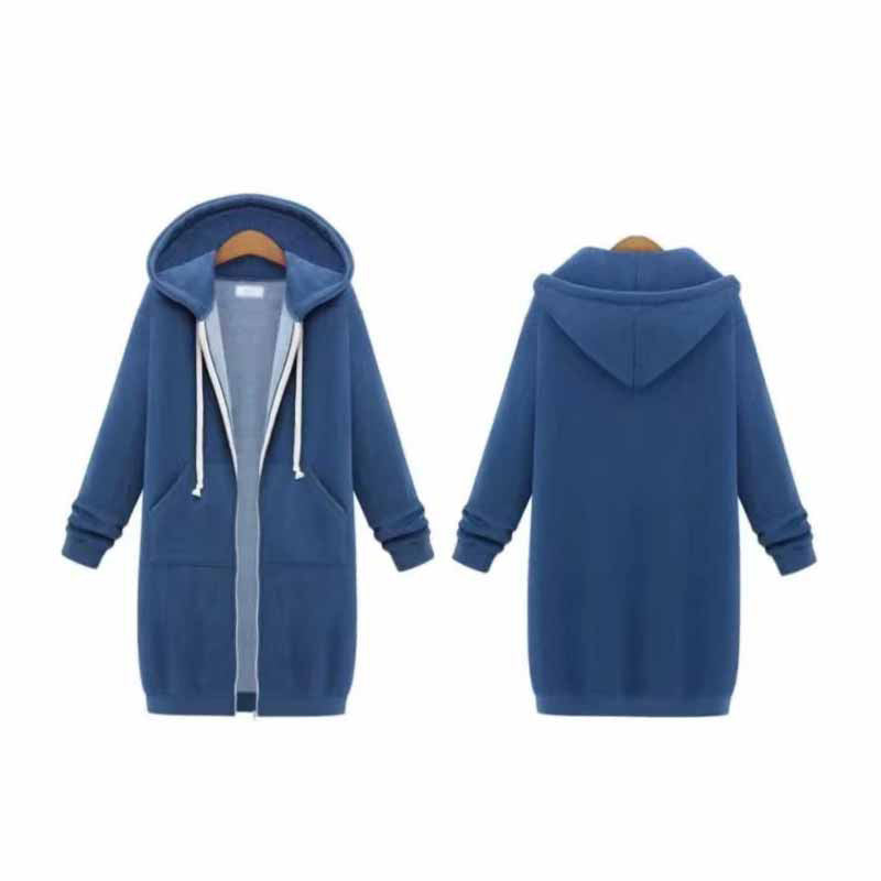 Casual Lang Damesvest - CozyZip