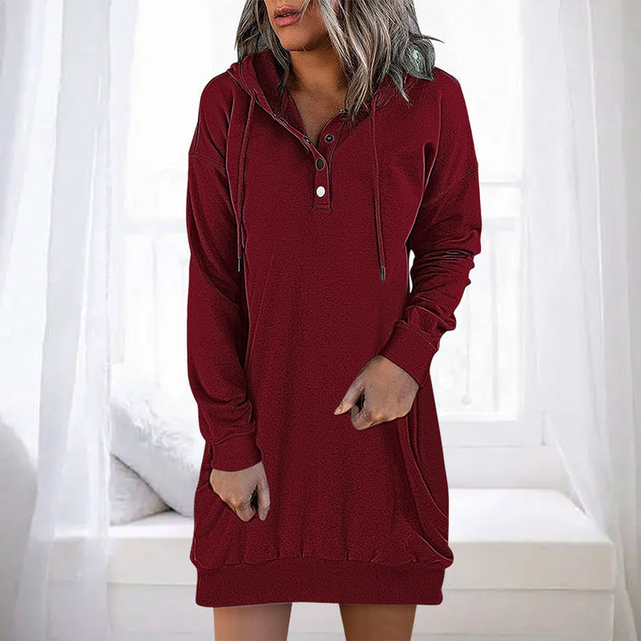 Minimalist Long Women's Hoodie – Valeria