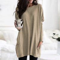 Oversized Women's Sweater with Pockets – Yara