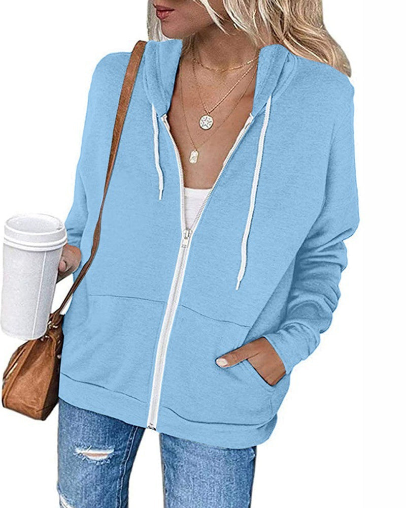 Solid Women's Cardigan with Pockets - Emma