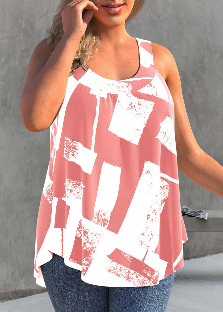 Sammy Jackson™ Rose Plus-Size Top | Luchtig & Trendy