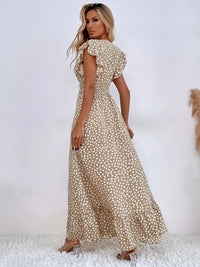 Sukienka Flora Print Ruches | Stylowa i Modna