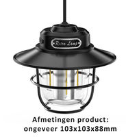 Draagbare Led Campinglamp - VintaGlow