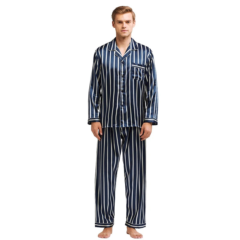 Sammy Jackson™ Satin Charm Pajamas | Stylish and comfy sleepwear for men