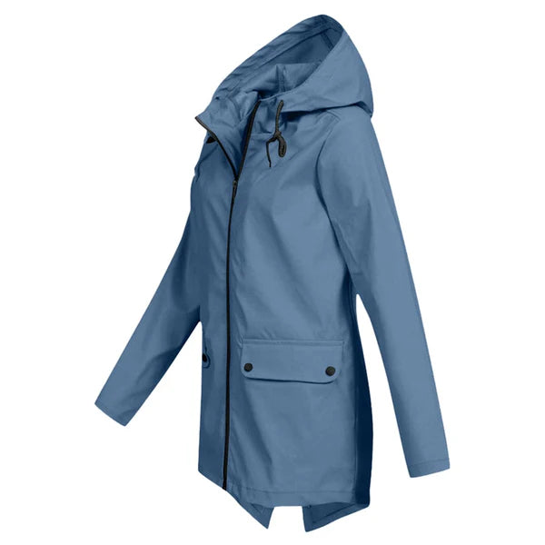 Trendy Dames Regenjas met Capuchon - Liora