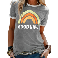 Women's T-Shirt with Rainbow Print – Sunny
