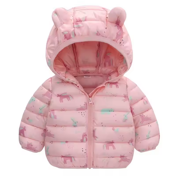Kinderen Regenjas waterdicht in dons stijl met cartoon-design – Miro