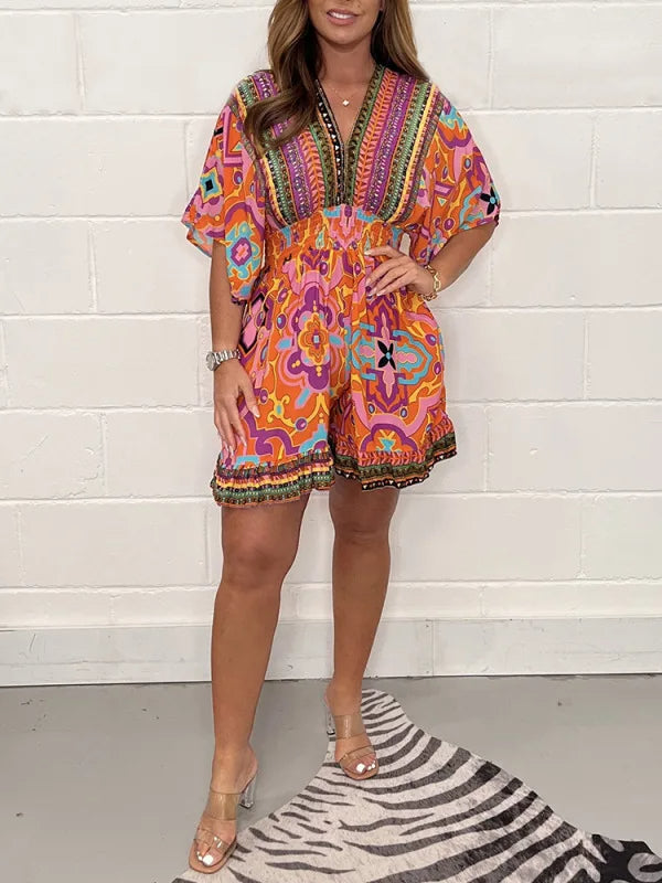 Sammy Jackson™ Odette Plus Size Playsuit | Vintage & Stijlvol