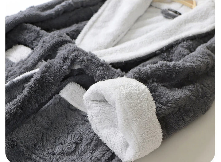 Sammy Jackson™ Szlafrok Jacquard | Ciepły i wygodny szlafrok z polaru