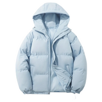 Padded men's puffer jacket with hood – Elias