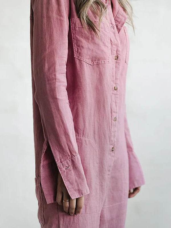 Casual Jumpsuit – Liv | 100% Katoen, Met Handige Zakken