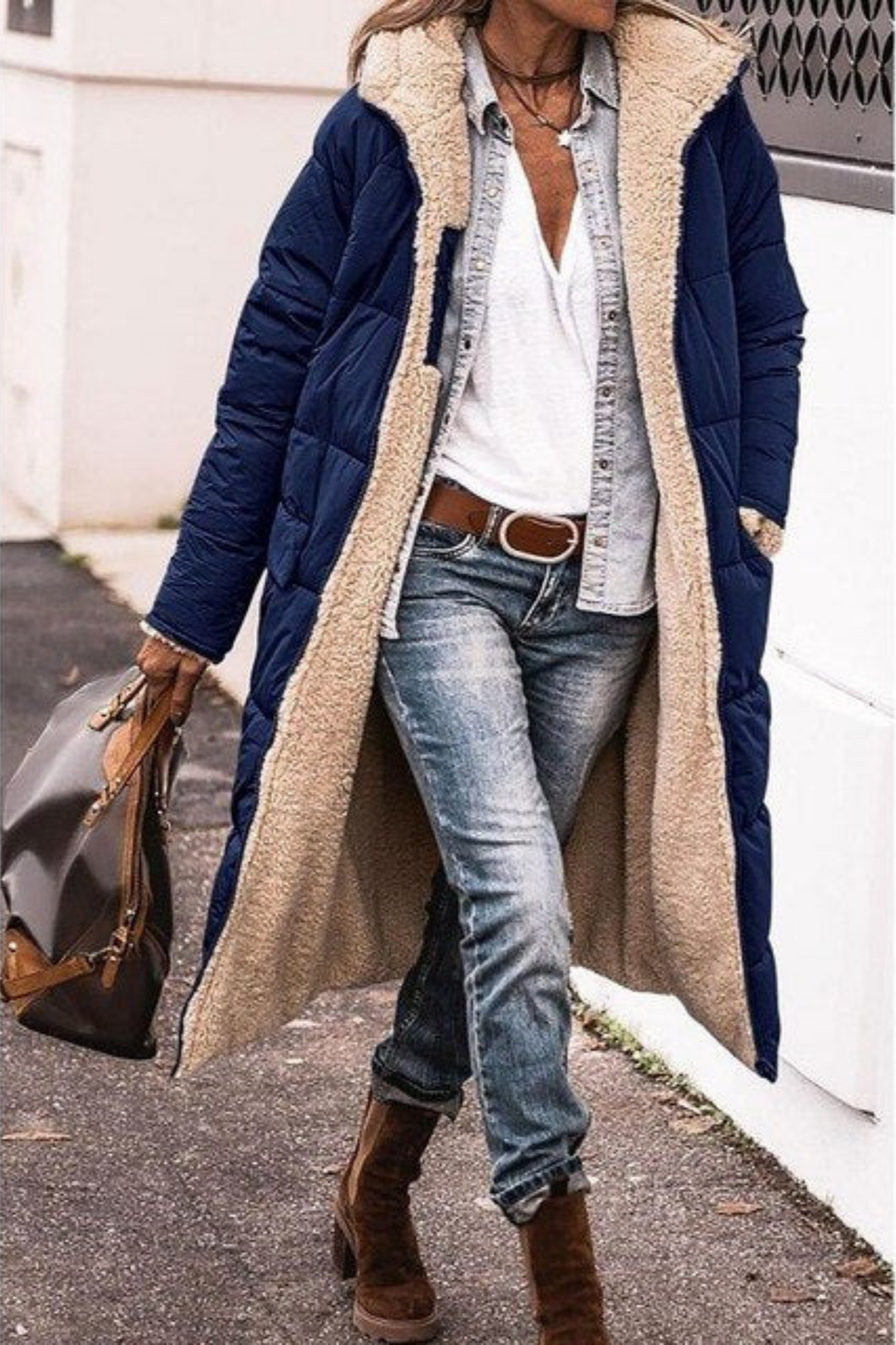 Trendy Reversible Women's Winter Coat - Sofia