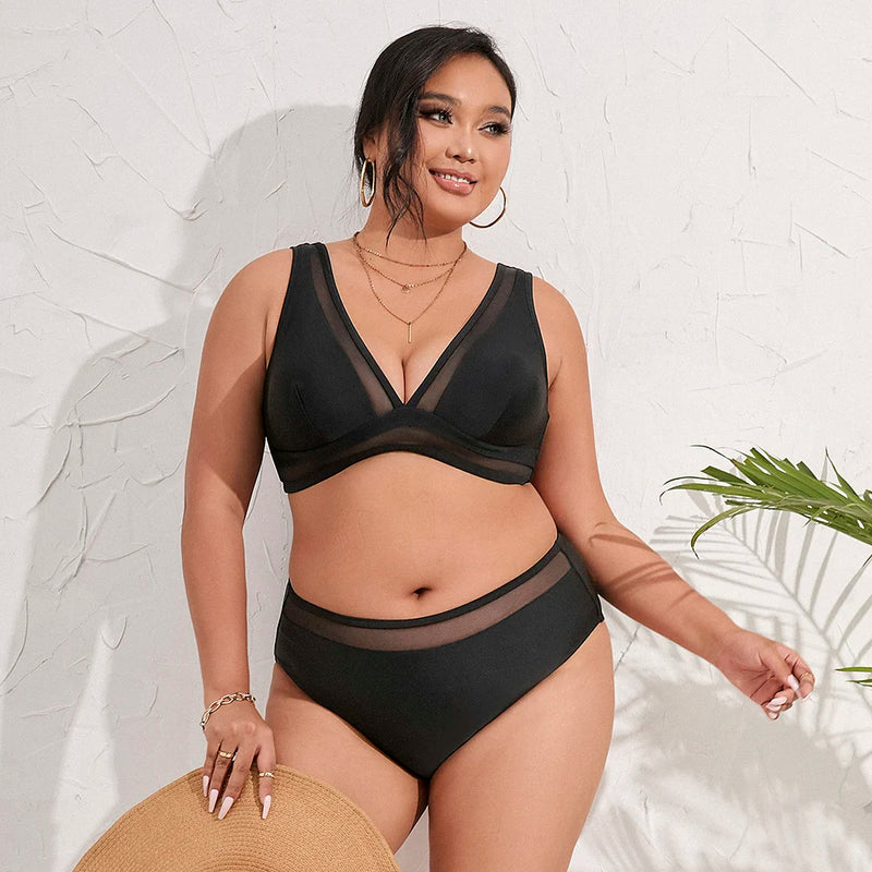 Sammy Jackson™ Sandy Midnight Plus-Size Bikini | Flatterend & Stijlvol