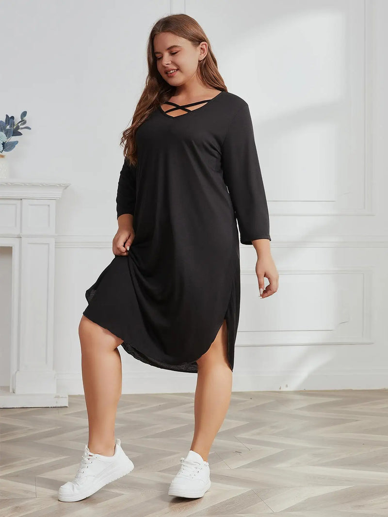 Sammy Jackson™ Gemma Plus-Size Summer Dress | Casual & Stylish