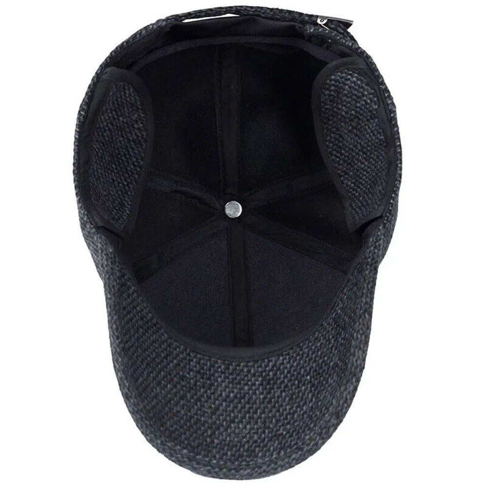 Sammy Jackson™ Classic Winterpet | Nostalgiczna wełniana czapka z napami