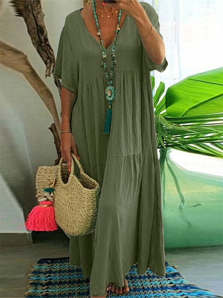 Sammy Jackson™ Elizabeth Plus-Size Summer Dress | Casual & Trendy