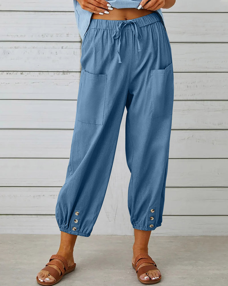High-Waisted Women's Pants - Olivia
