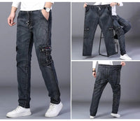 Sammy Jackson™ Winterjeans | Warme plus size spijkerbroek met meerdere zakken