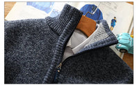 Sweter Sammy Jackson™ Bart | Wełniany sweter z półzamkiem