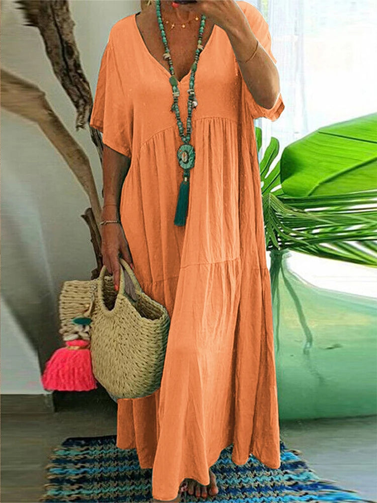 Sammy Jackson™ Elizabeth Plus-Size Summer Dress | Casual & Trendy