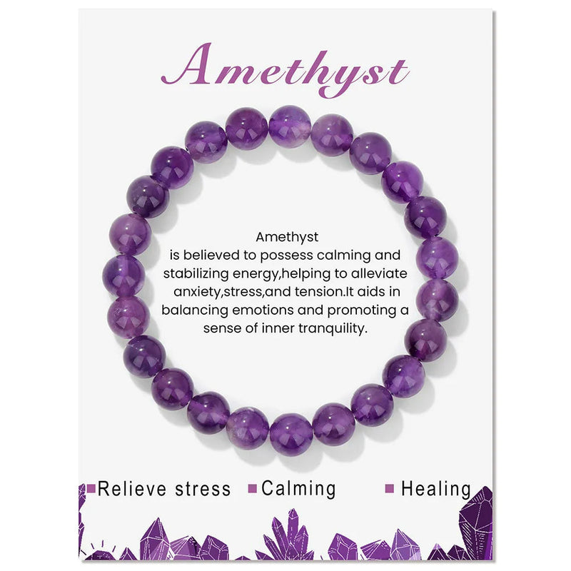 Natural Crystal Healing Energy Bracelet - Aria