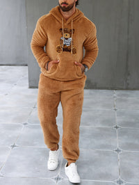 Fuzzy Fleece Two-Piece Outfit Set - Logan