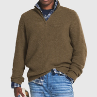 Casual Men's Sweater with Zipper - Max