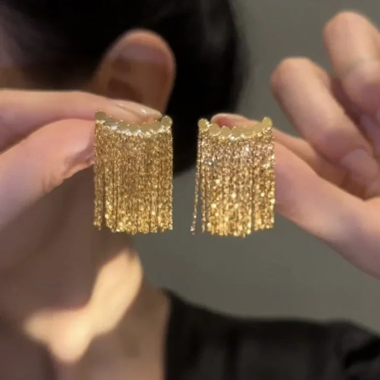 Long Tassel Earrings - Amira