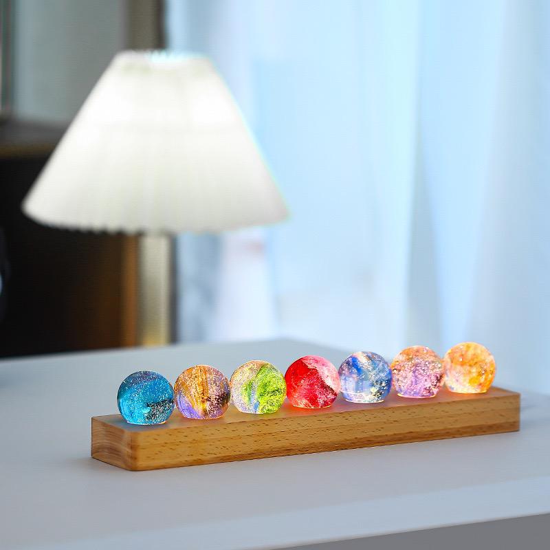 Luminous Cosmic Crystals - AstroGlow Orbs