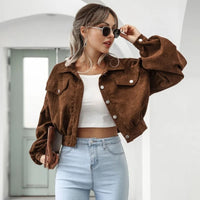 Short Denim Jacket with Style – Amira