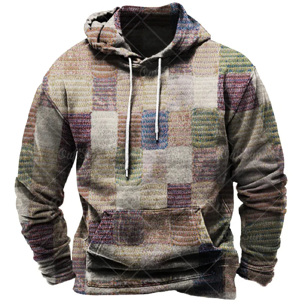 Sammy Jackson™ 3D Kraciasta Bluza z Kapturem | Urban Vibes oversize sweter