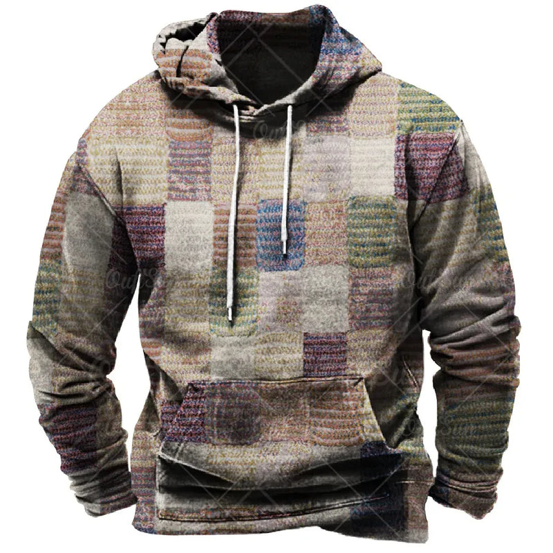 Sammy Jackson™ 3D Kraciasta Bluza z Kapturem | Urban Vibes oversize sweter