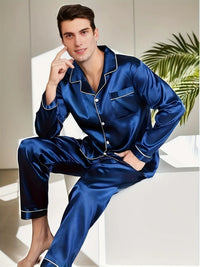 Soft Satin Men's Pajamas – Adrian