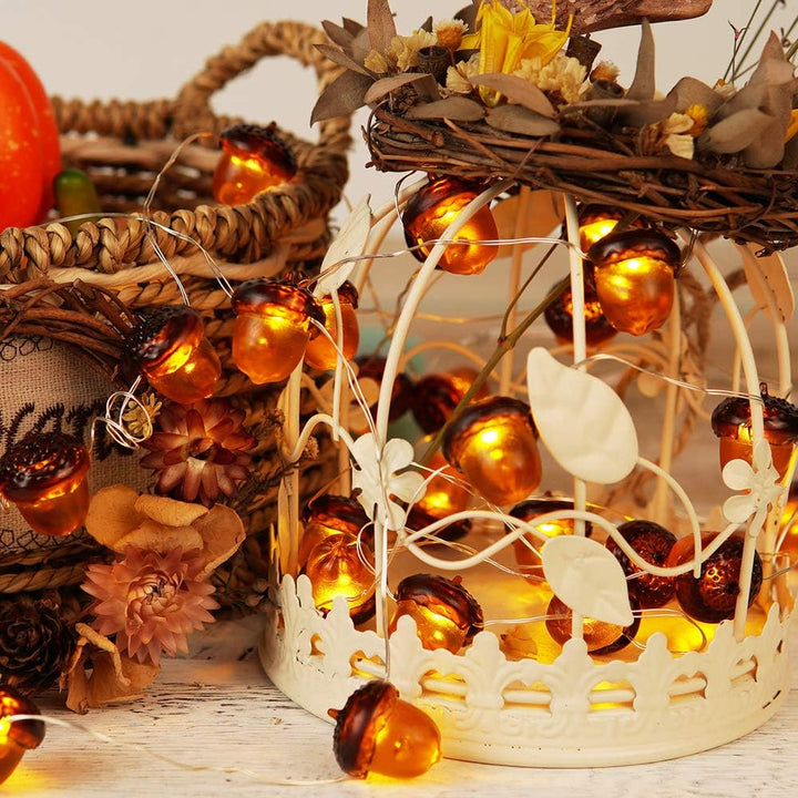 3D Eikel Herfst Lichtsllinger (3 m) - HarvestGlow