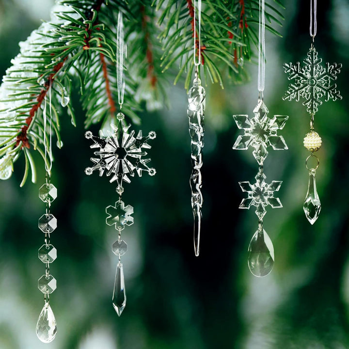 Kristallen Kerst Ornamenten Set - ShineBright