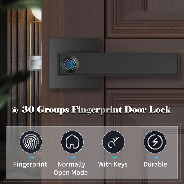 Smart Fingerprint Door Keychain with Key Access & Capacity for 30 Users – Nivora