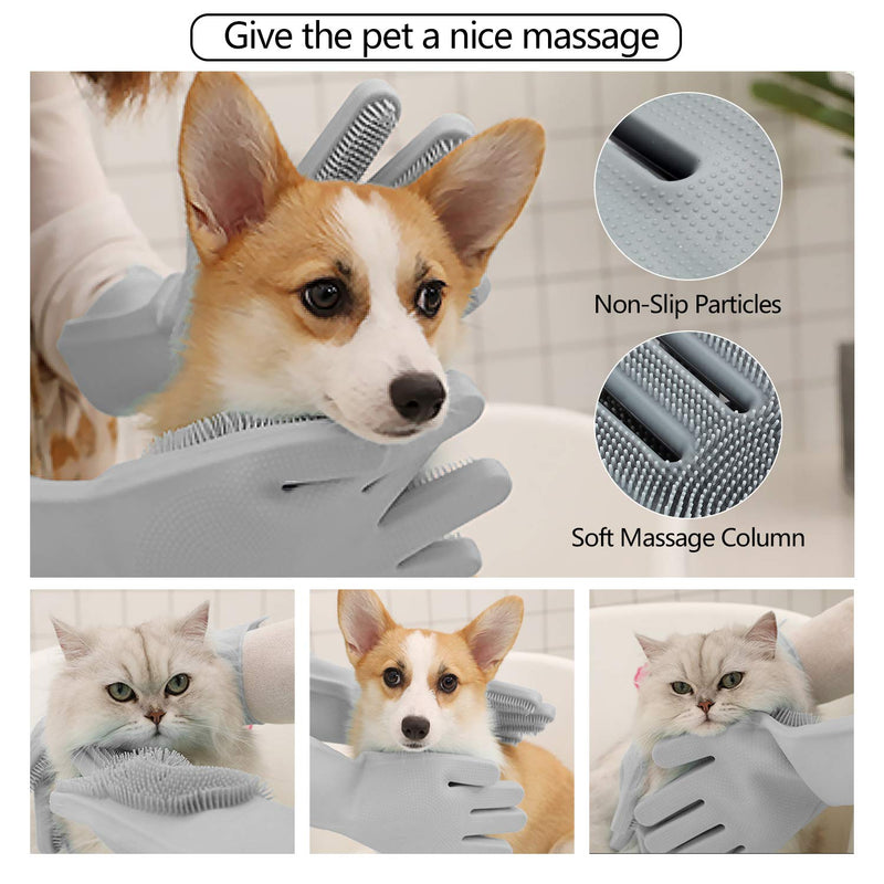Efficient Pet Grooming Glove - For Tangle-Free Coat!