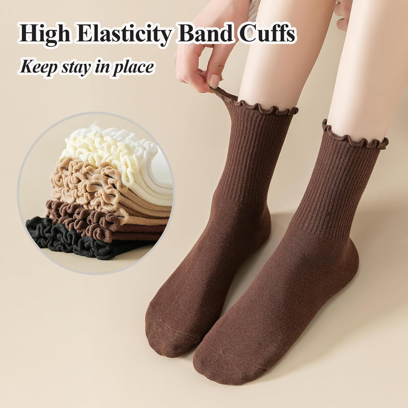 Ruffled Katoenen Enkelsokken - Lisa