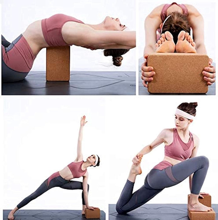 Kurk Yoga Blokken – Natuurlijk, Antislip, Geurvrij (2-Pack)