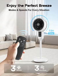 Verstelbare Staande Ventilator met 3D-Oscillatie – Aerion