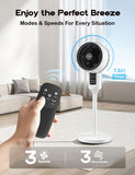 Adjustable Standing Fan with 3D Oscillation – Aerion