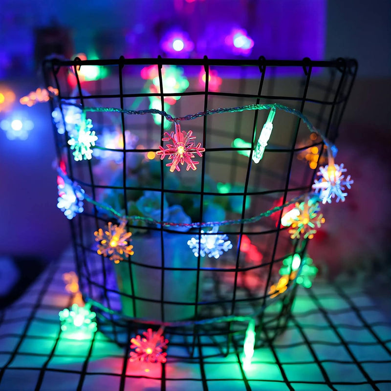 Sneeuwvlok LED Lichtslinger (6 m) - FrostyTwinkle