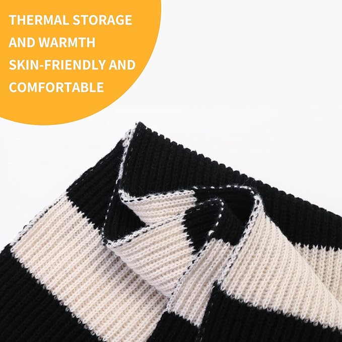 Chunky Knit Striped Scarf for Men - Chris