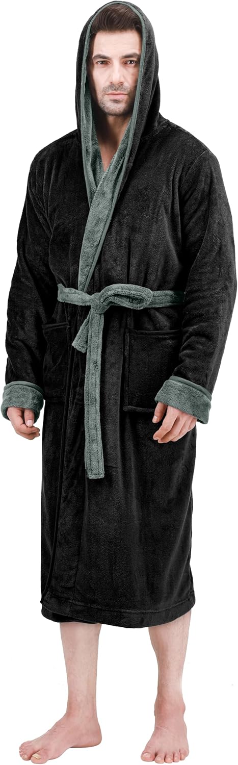 Comfortable Men's Fleece Bathrobe - Harry