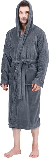 Comfortable Men's Fleece Bathrobe - Harry