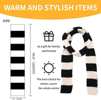 Chunky Knit Striped Scarf for Men - Chris