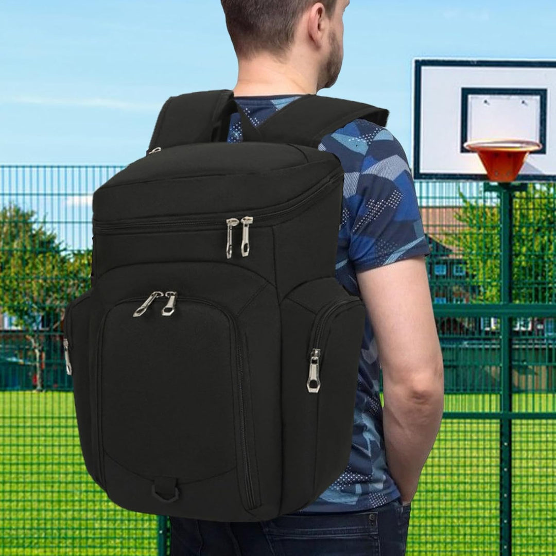 Mochila de baloncesto para hombre – Bolsa deportiva grande de 30L con base impermeable – Draycor