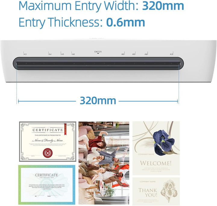 A3 Desktop Laminator Set with Hot & Cold Mode and 6-in-1 Functions – Lexaro